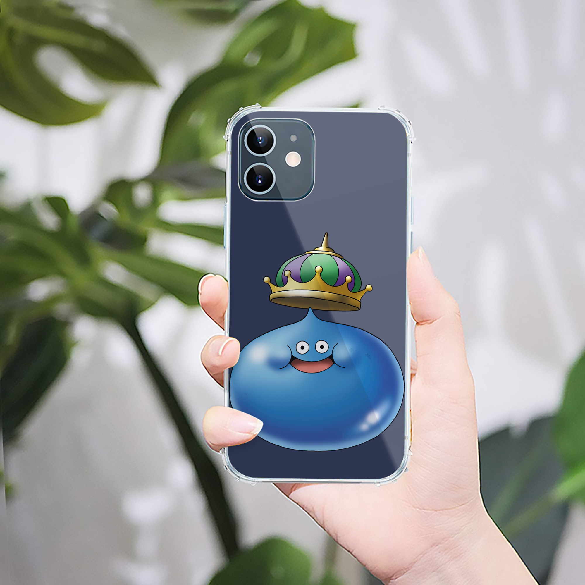 （画像用） ドラゴンクエスト Doragon Kuesuto Dragon Quest 【iPhone 12シリーズ対応】透明スマホケース（クリアソフトケース）
